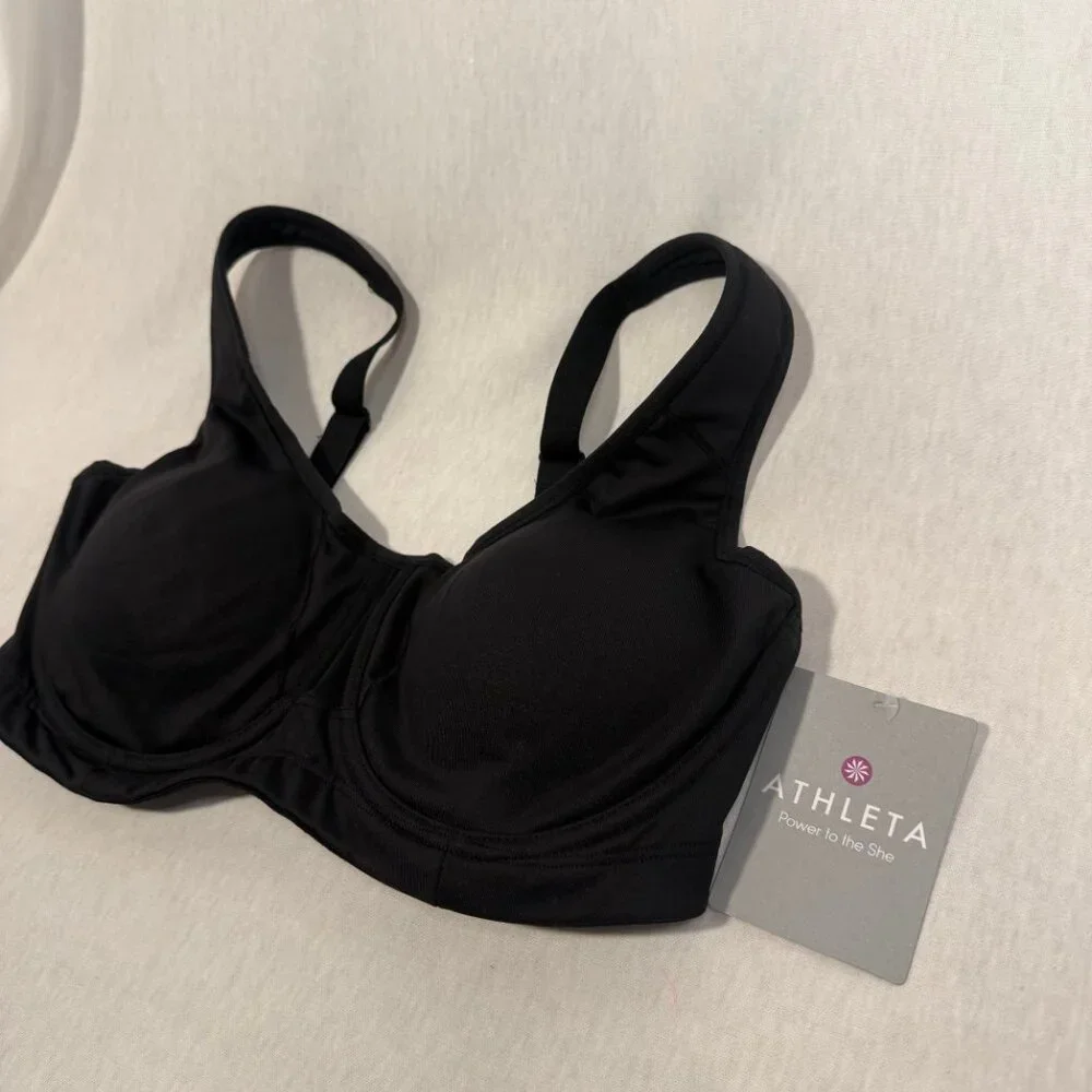 Athleta TBird Sports Bra 34D Underwire Support High Impact NWT - Picture 2 of 7
